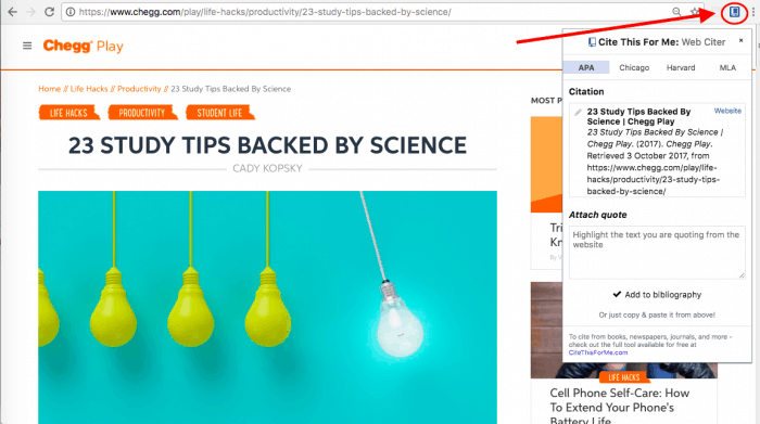 Cite This For Me Feature Spotlight: Chrome Extension - Cite This For Me ...
